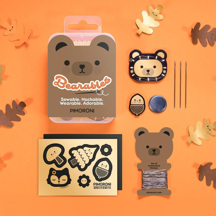 Bearables Bear Kit [Discontinued] by Pimoroni - The Pi Hut