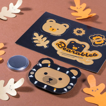 Bearables Bear LED Badge [Discontinued] by Pimoroni - The Pi Hut
