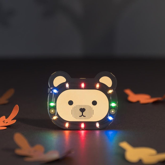 Bearables Bear LED Badge [Discontinued] by Pimoroni - The Pi Hut
