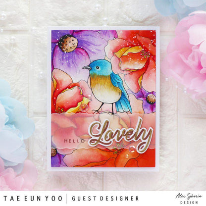 Beautiful Day Digi A2 Card Panel Stamp - alexsyberiadesigns