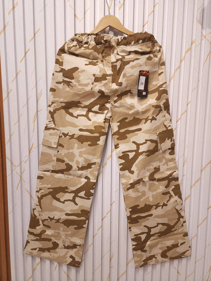 Beige Camo Baggy Cargo