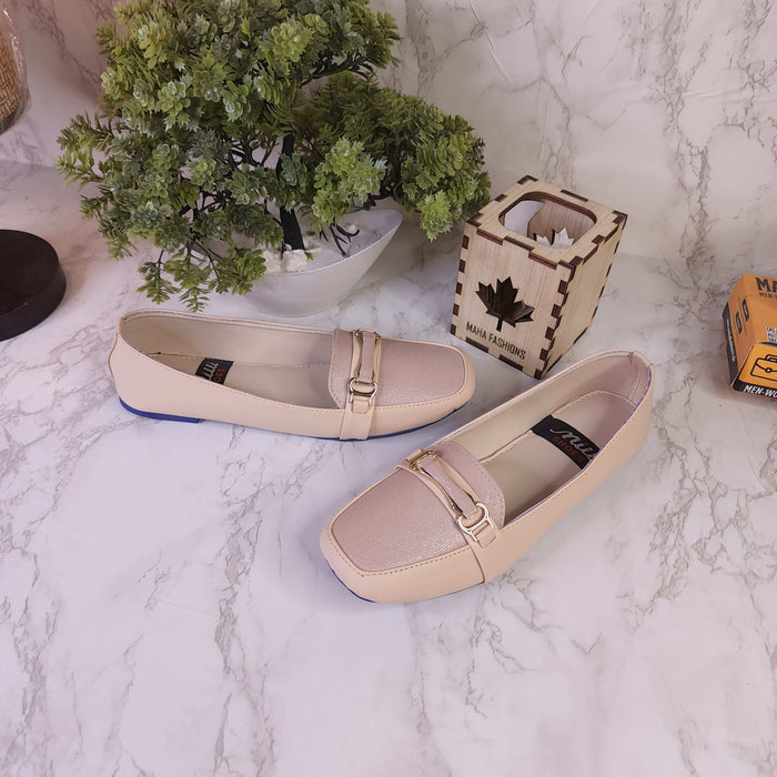 Beige Casual Loafers - Maha fashions -  Women Footwear