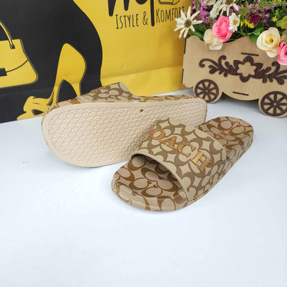 Beige Men Slides - Maha fashions -