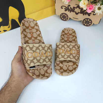 Beige Men Slides - Maha fashions -
