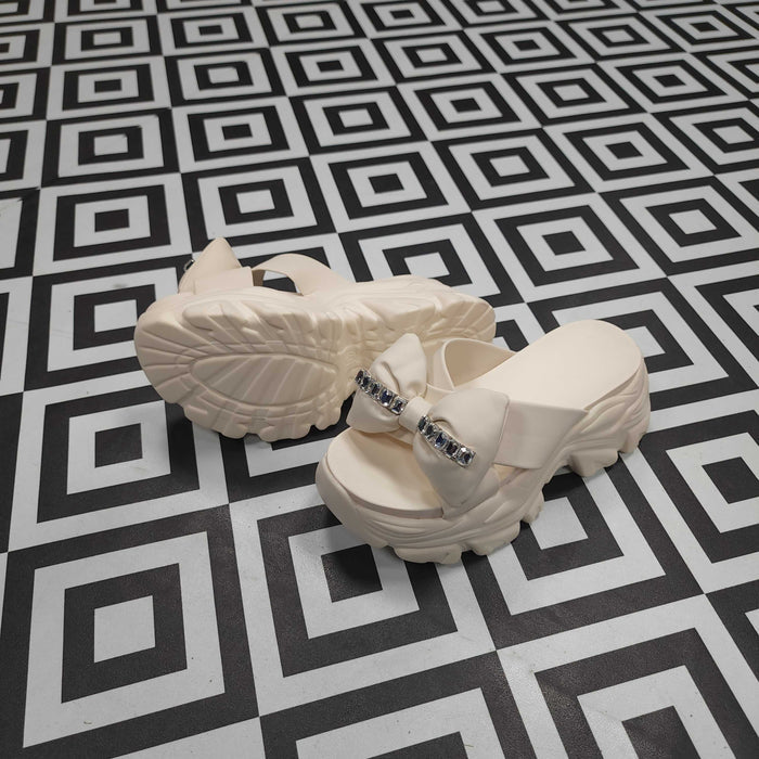Beige Platform Sandals - Maha fashions -  Women Footwear