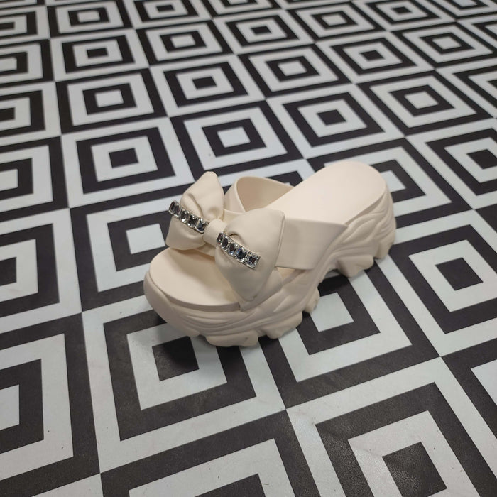 Beige Platform Sandals - Maha fashions -  Women Footwear