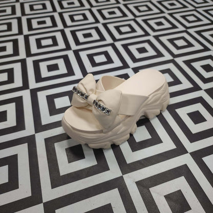 Beige Platform Sandals - Maha fashions -  Women Footwear