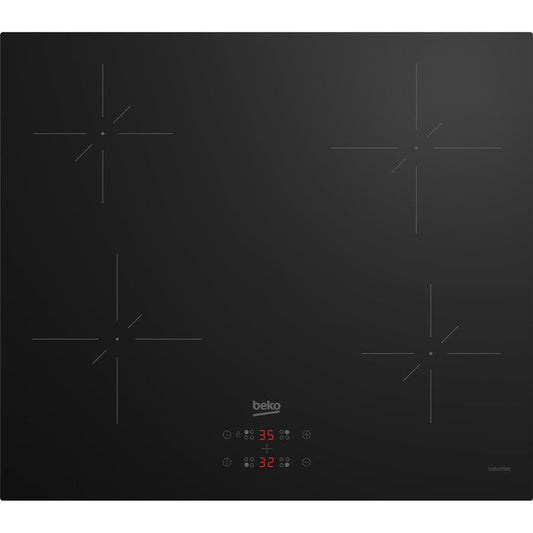 Beko CIHYQI21B 60cm 4 Zone Ceramic Induction Hob Black