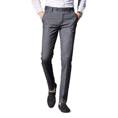Belgian striped business pants - AntoniosClothing - 30W / S / 46 EUR