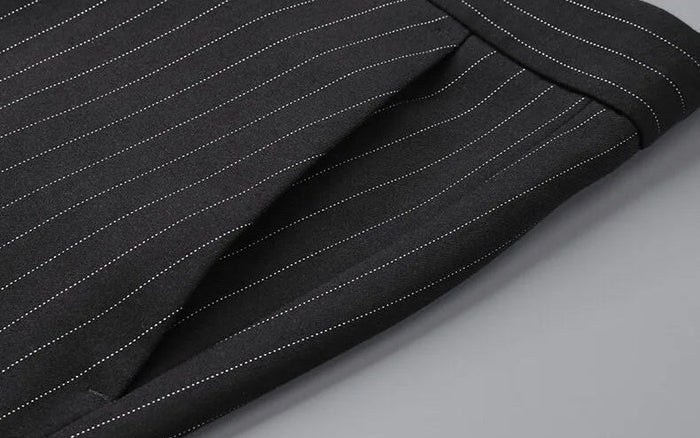 Belgian striped business pants - AntoniosClothing - 30W / S / 46 EUR