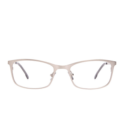 BERNIE - BRUSHED SILVER + GLASSES