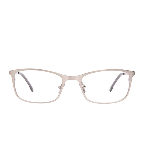 BERNIE - BRUSHED SILVER + GLASSES