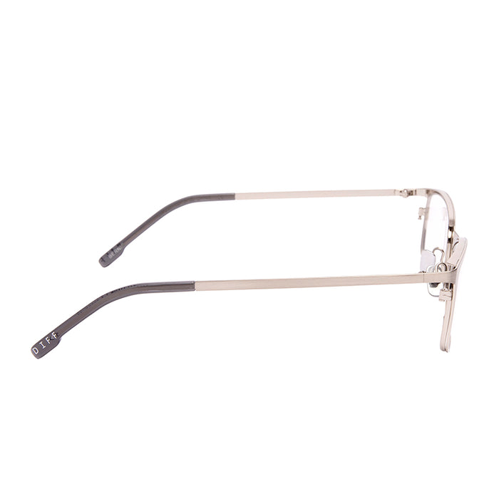 BERNIE - BRUSHED SILVER + GLASSES