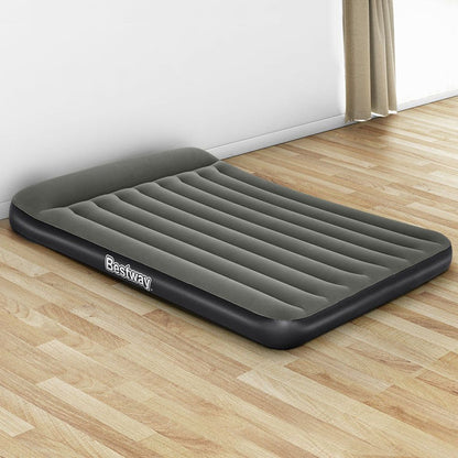 Bestway Air Mattress Queen Inflatable Bed 30cm Airbed Grey -Home Living Store - -