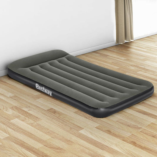 Bestway Air Mattress Single Inflatable Bed 30cm Airbed Grey -Home Living Store - -
