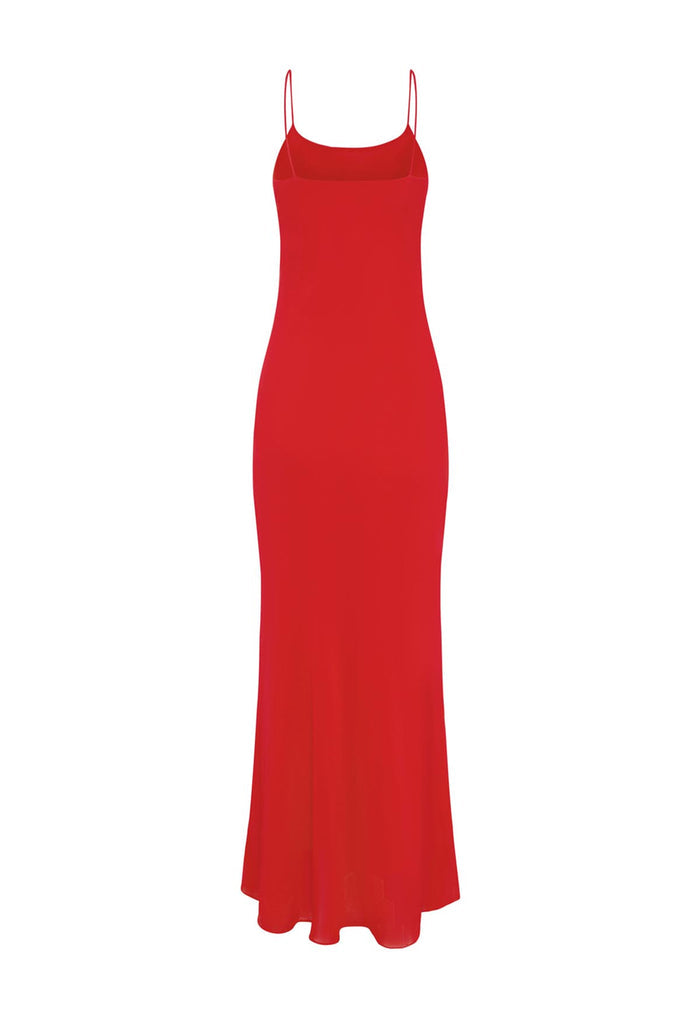 Bias Slip Dress Pomodoro