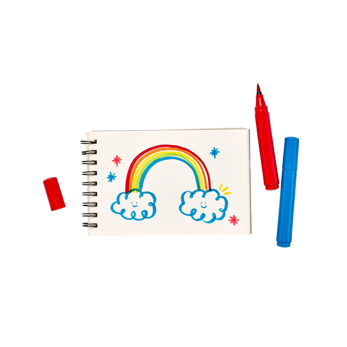 Big Bright Brush Markers - Easy Grip - Set of 10