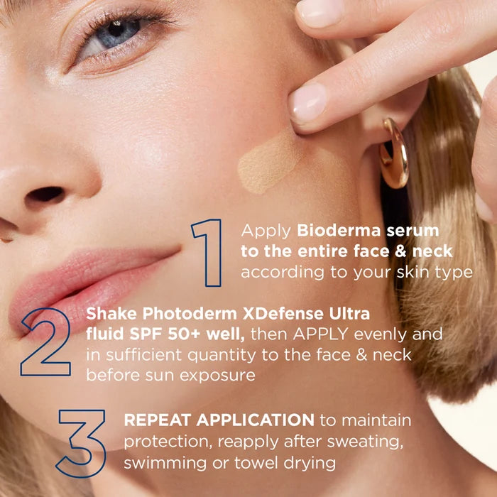 Bioderma Photoderm XDefense Ultra Fluid SPF50+ Tinted 40ml how to use