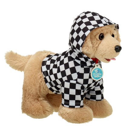 Black and White Check Hoodie