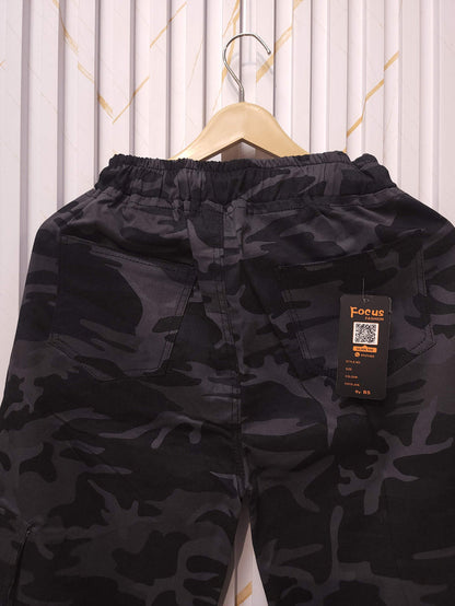 Black Camo Baggy Cargo