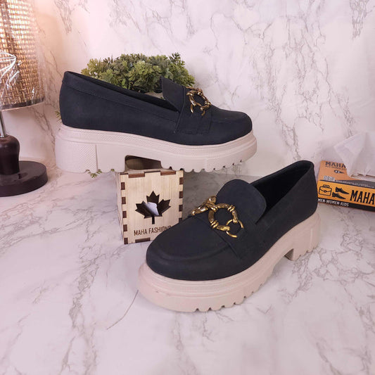 Black Casual Platform Shoes - Maha fashions -  Women Clothing