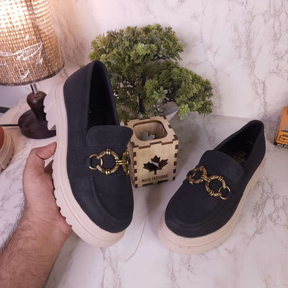 Black Casual Platform Shoes - Maha fashions -  Women Clothing