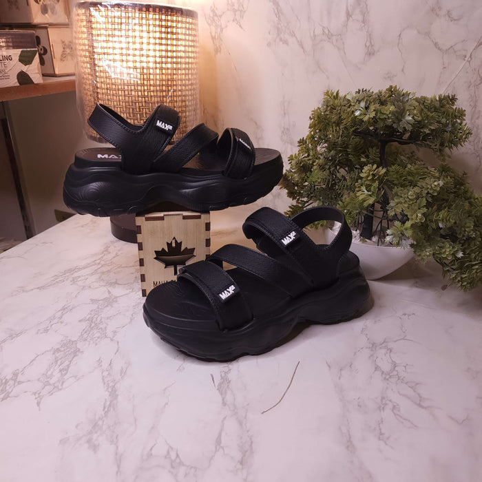 Black Chunks Sandals