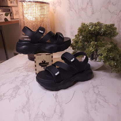 Black Chunks Sandals