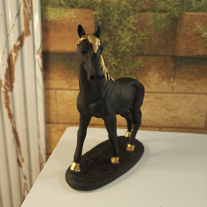 Black Horse Sculpture - Maha fashions -  Home Decor