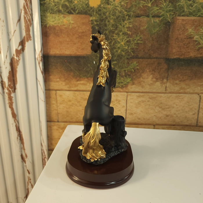 Black Horse Sculpture - Maha fashions -  Home Decor