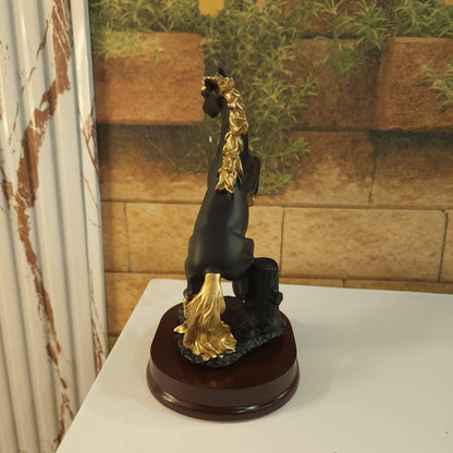 Black Horse Sculpture - Maha fashions -  Home Decor