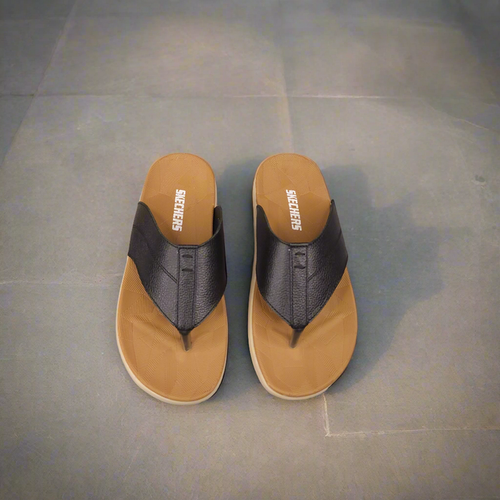 Black Men Slippers - Maha fashions -  Men Footwear