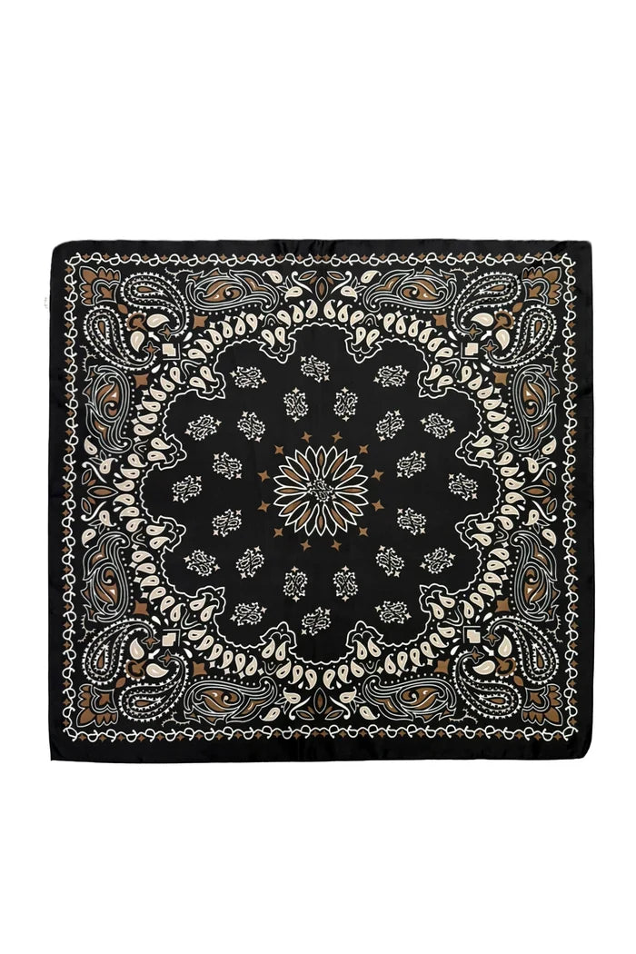 Black Paisley Wildrag Bandana