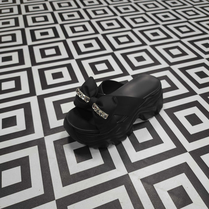 Black Platform Sandals - Maha fashions -  Women Footwear