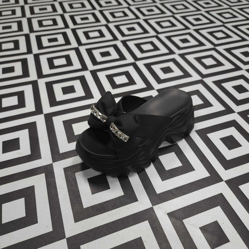 Black Platform Sandals - Maha fashions -  Women Footwear