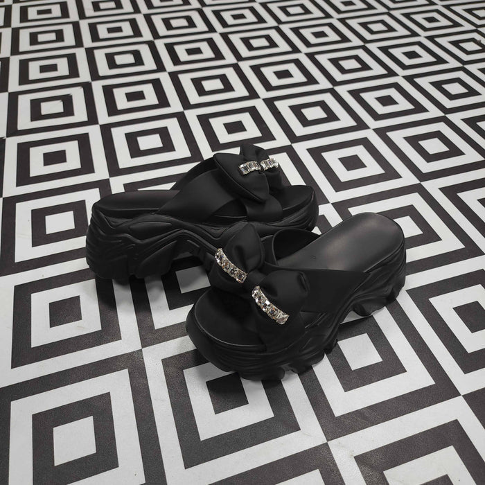 Black Platform Sandals - Maha fashions -  Women Footwear