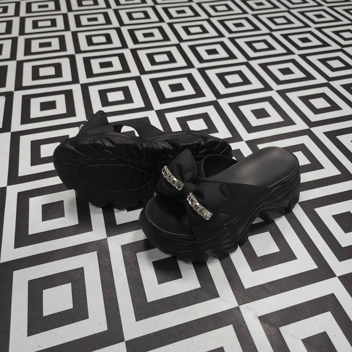 Black Platform Sandals - Maha fashions -  Women Footwear