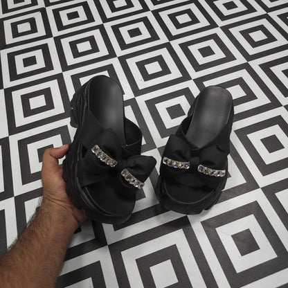 Black Platform Sandals - Maha fashions -  Women Footwear