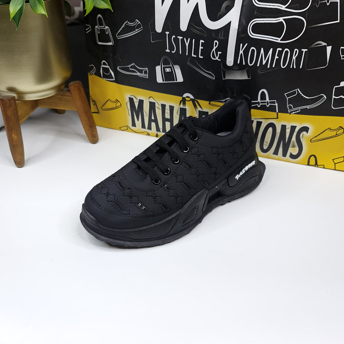 Black Sequence Chunks Shoes - Maha fashions -