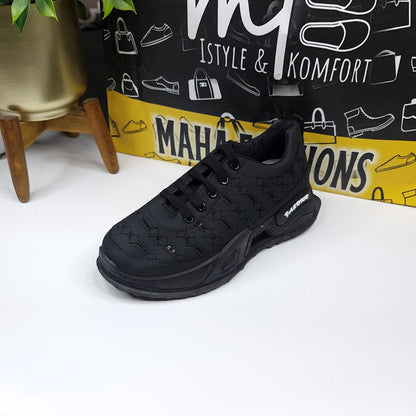Black Sequence Chunks Shoes - Maha fashions -