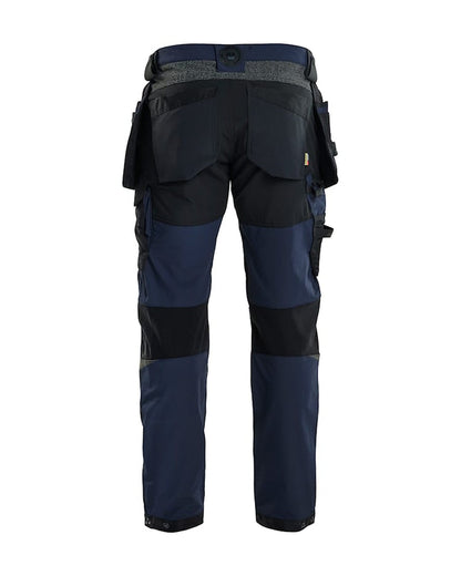 Blaklader Craftsman 4-Way Stretch Trousers - Dark Navy/Black