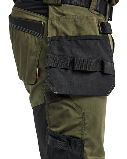 Blaklader Craftsman Trousers Stretch - Forest & Black | 1750