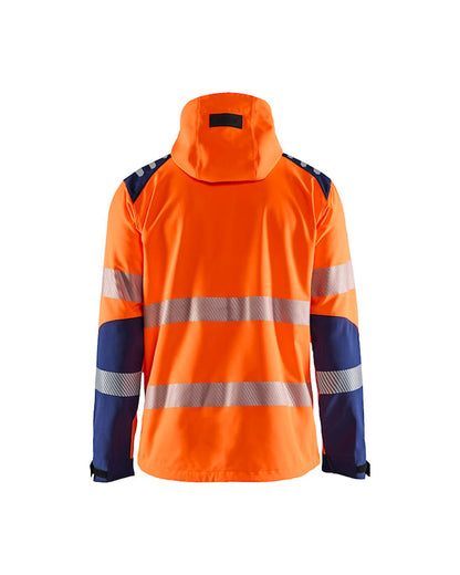 Blaklader Hi-Vis Softshell Jacket - Orange/Navy | 4491
