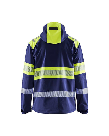 Blaklader Hi-vis Softshell Jacket Navy/Yellow | 4494