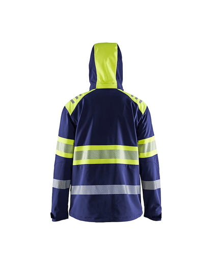 Blaklader Hi-vis Softshell Jacket Navy/Yellow | 4494