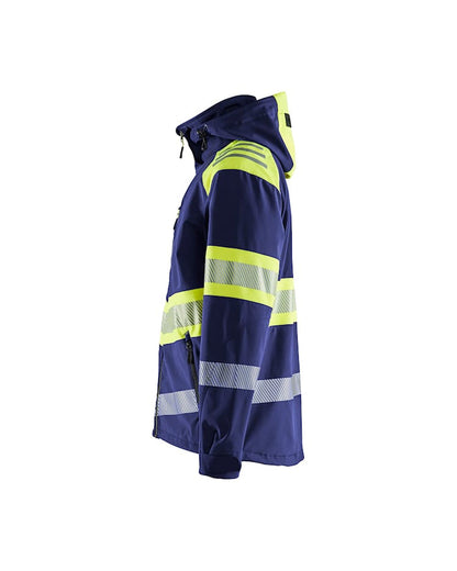 Blaklader Hi-vis Softshell Jacket Navy/Yellow | 4494