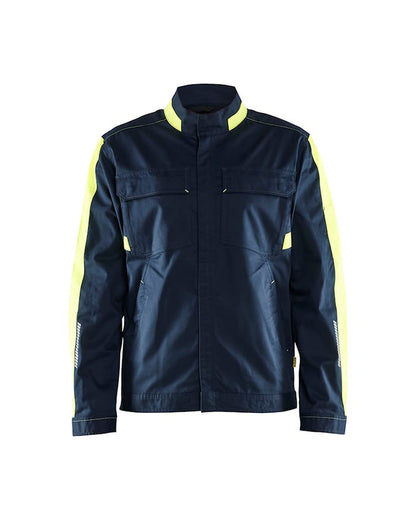 Blaklader Industry Jacket Stretch - Navy & Yellow | 4444