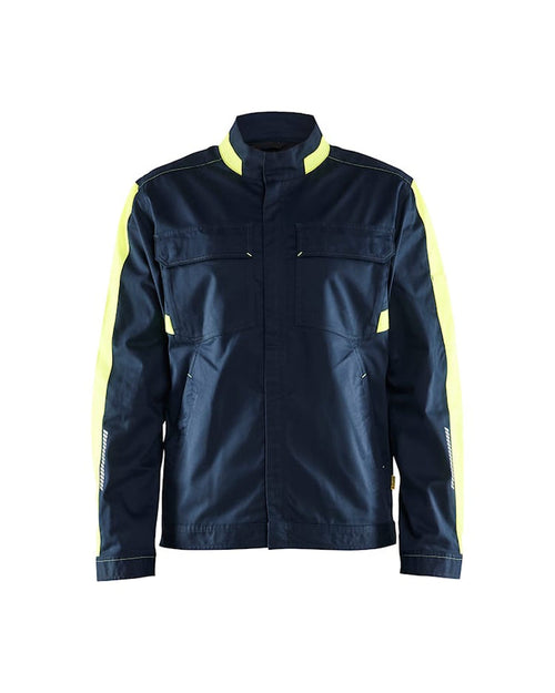 Blaklader Industry Jacket Stretch - Navy & Yellow | 4444