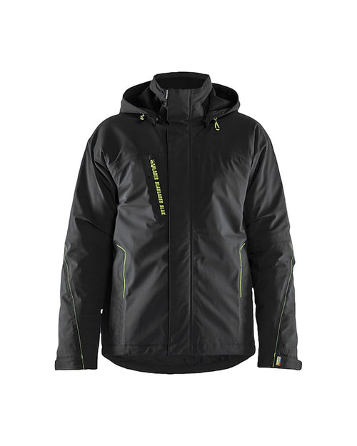 Blaklader Lightweight Lined Winter Jacket Stretch - Black/Yellow | 4484