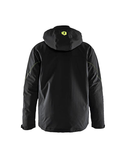 Blaklader Lightweight Lined Winter Jacket Stretch - Black/Yellow | 4484